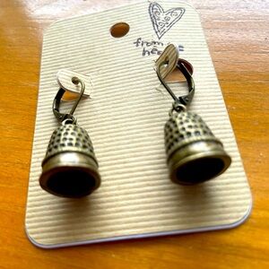 Thimble earrings